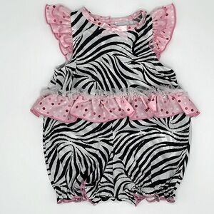 New without tags Laura Dare zebra romper - bundle discounts